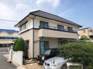 外壁塗装、既存色を施しました